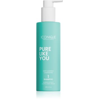ICONIQUE Professional PURE LIKE YOU Deep Cleansing & Refreshing Shampoo curatarea profunda a scalpului pentru un scalp seboreic - imagine 2